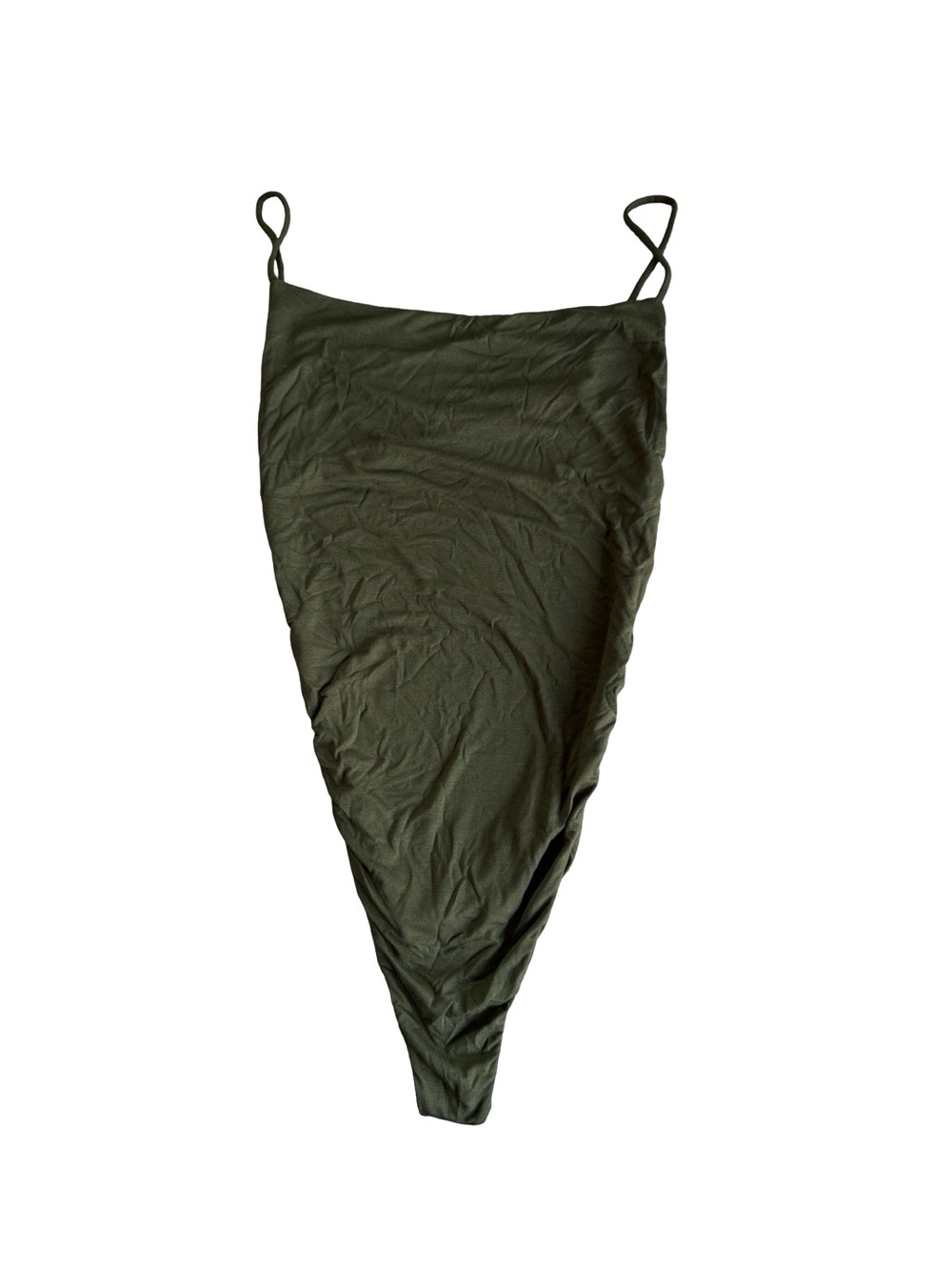 Women’s Olive Green Slim Strap Bodysuit